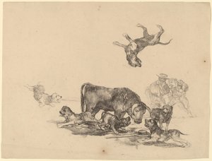 Toro Attaccato da Cani da Francisco de Goya
