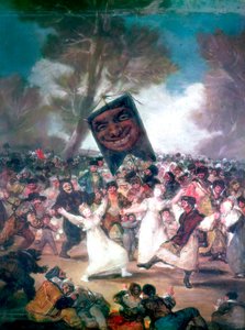 Corrida in un villaggio da Francisco de Goya