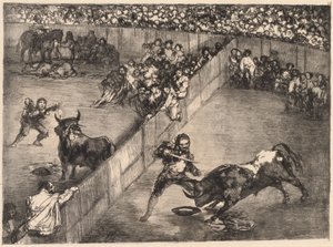 Corrida in un Anello Diviso da Francisco de Goya