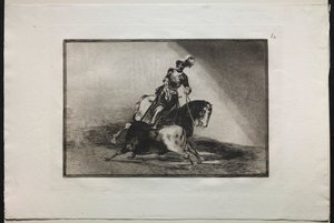 Corride: Carlo V infilza un toro da Francisco de Goya