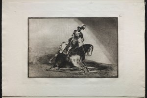 Corride: Carlo V che infilza un toro, 1876 da Francisco de Goya