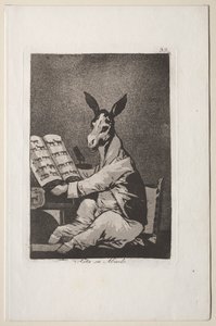 Caprichos: E così era suo nonno. da Francisco de Goya