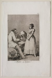 Caprichos: È meglio essere pigri da Francisco de Goya