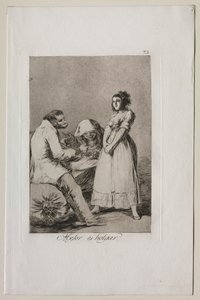 Caprichos: È meglio essere pigri da Francisco de Goya