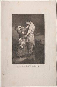 Caprichos: A caccia di denti da Francisco de Goya