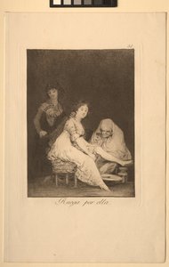 Caprichos: Lei prega per lei da Francisco de Goya