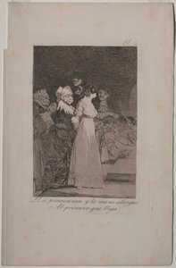 Caprichos: Dicono di sì e danno la mano al primo venuto da Francisco de Goya