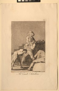 Caprichos: Al conte palatino o conte del palato da Francisco de Goya