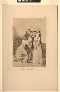 Caprichos: Che sacrificio! da Francisco de Goya