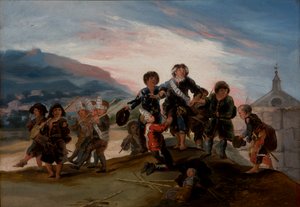 Bambini che giocano ai soldati da Francisco de Goya