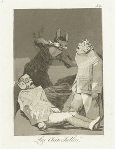I Chinchillas (serie Los Caprichos) da Francisco de Goya