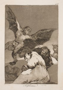 Gli soffiano nelle orecchie da Francisco de Goya