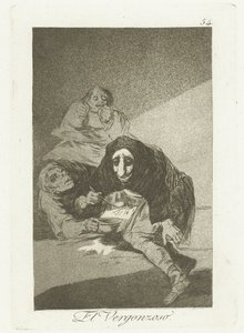 Il vergognoso (Los Caprichos) da Francisco de Goya