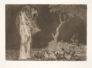 La paura sciocca (Non perdere la reputazione a causa della paura) da Francisco de Goya