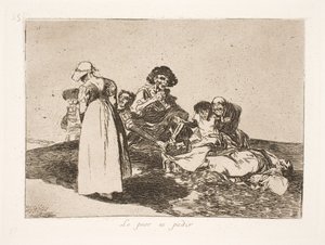 Il peggio è che bisogna mendicare (55) da Francisco de Goya