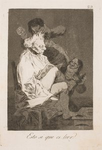 Questo si chiama leggere da Francisco de Goya