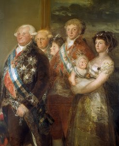 La famiglia di Carlo IV di Spagna. 1800/01. (dettaglio) da Francisco de Goya