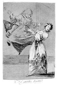 Non gridare, idiota da Francisco de Goya