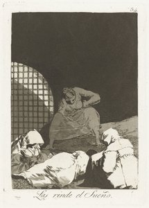 Colto dal sonno (Las rinde el Sueño) da Francisco de Goya