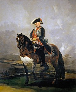 Ritratto equestre di Carlo IV di Spagna, 1801 da Francisco de Goya