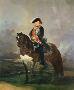 Ritratto equestre di Re Carlo IV, 1800-1801 da Francisco de Goya