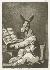 Come suo nonno (Los Caprichos) da Francisco de Goya