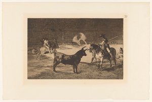 Fernando del Toro sfida un toro da Francisco de Goya