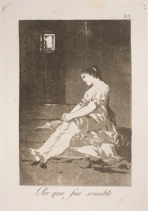 Per aver ceduto ai suoi sentimenti da Francisco de Goya