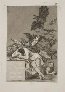 Il sonno della ragione genera mostri da Francisco de Goya
