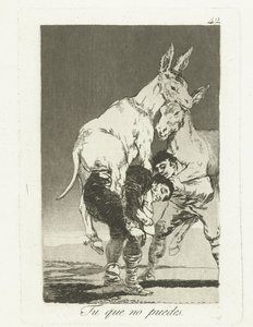 Tu che non puoi (Los Caprichos) da Francisco de Goya