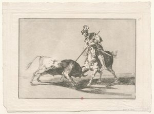 La tauromachia, n. 11 da Francisco de Goya