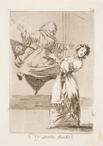 Smettila di urlare, idiota! da Francisco de Goya