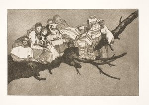 Follia ridicola (Muoversi tra i rami / Parlare attraverso il cappello) da Francisco de Goya