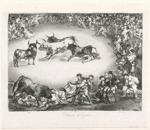 [I tori di Bordeaux: Divertimento spagnolo] da Francisco de Goya