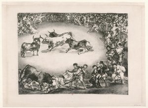 I tori di Bordeaux: Divertimento spagnolo da Francisco de Goya