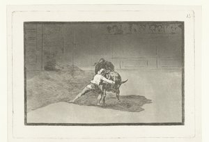 Martincho in combattimento con un toro da Francisco de Goya