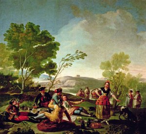 Pasto sulle rive del fiume Manzanares, 1776 da Francisco de Goya