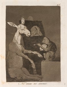Ni mas ni menos (Né più né meno) da Francisco de Goya