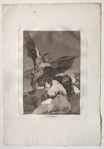 Ochenta Caprichos: Tale-Bearers-Blasts of Wind da Francisco de Goya