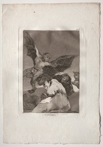 Ochenta Caprichos: Portatori di pettegolezzi - Raffiche di vento da Francisco de Goya