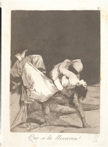 E la trascinano via da Francisco de Goya