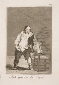 E bruciano la sua casa da Francisco de Goya