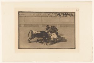 Picador caduto dal cavallo da Francisco de Goya
