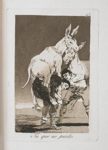 Tavola da Los Caprichos, 1797-1798 da Francisco de Goya