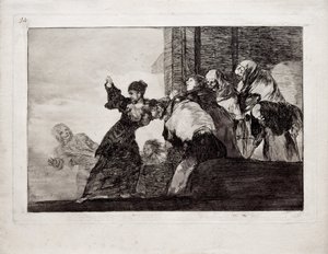 Povera Follia dalla serie Los Disparates Follies, 1815-1819 da Francisco de Goya