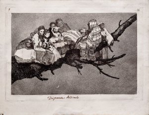 Follia ridicola dalla serie Los Disparates, 1815-1819