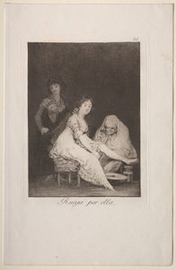 Caprichos: Lei prega per lei da Francisco de Goya
