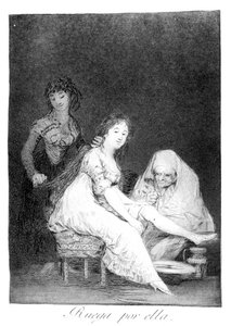 Lei prega per lei, 1799 da Francisco de Goya