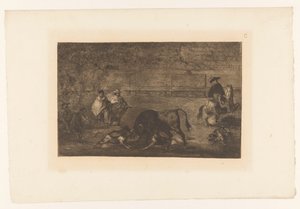 Toro attaccato da cani da Francisco de Goya