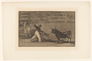 Stierenvechter met banderilla da Francisco de Goya